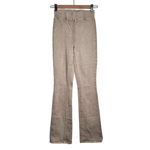 L'Agence Tan Elastic‎ Waist Flare Stretch Pants Women's Small, 25